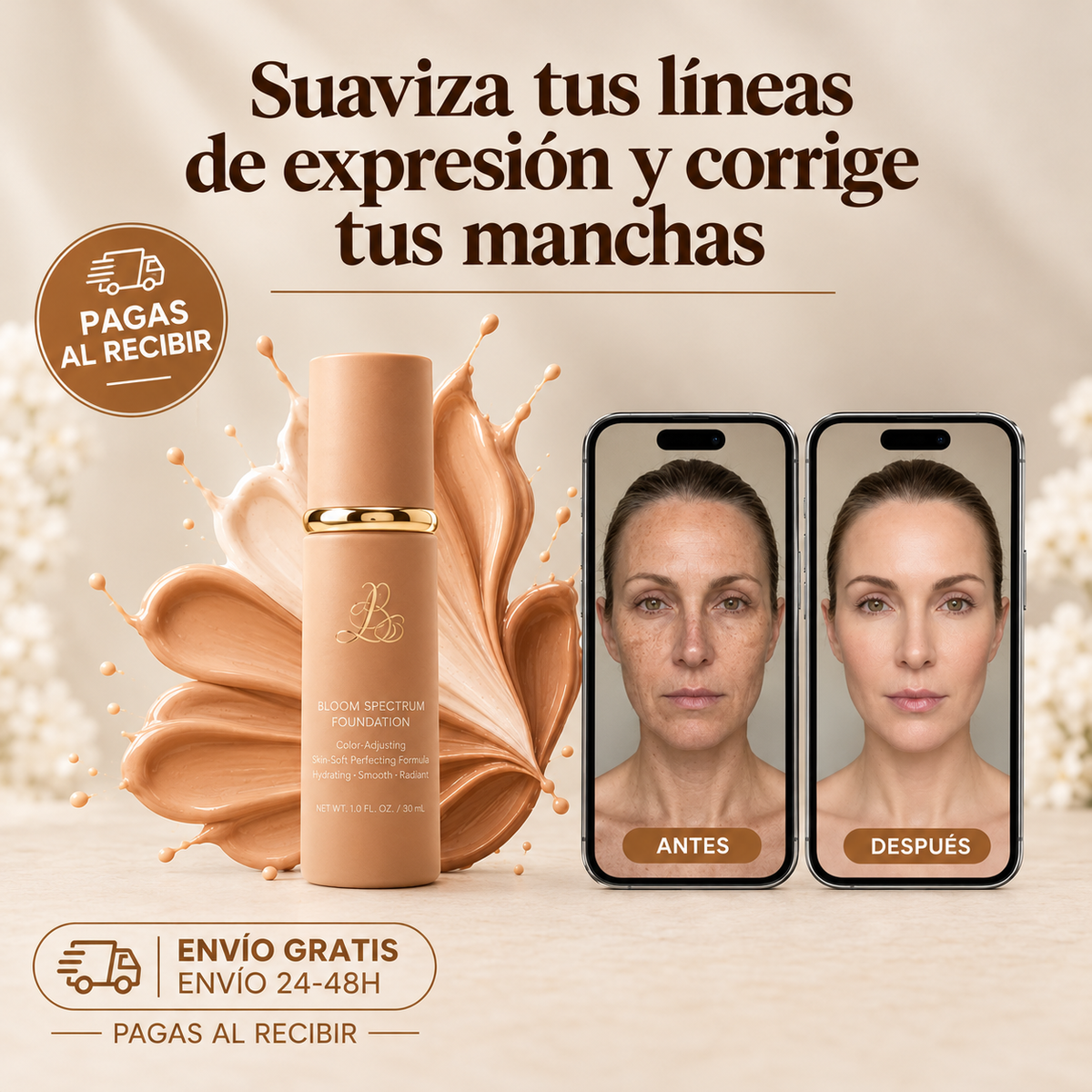 PELUZA-BASE DE MAQUILLAJE 5 EN 1