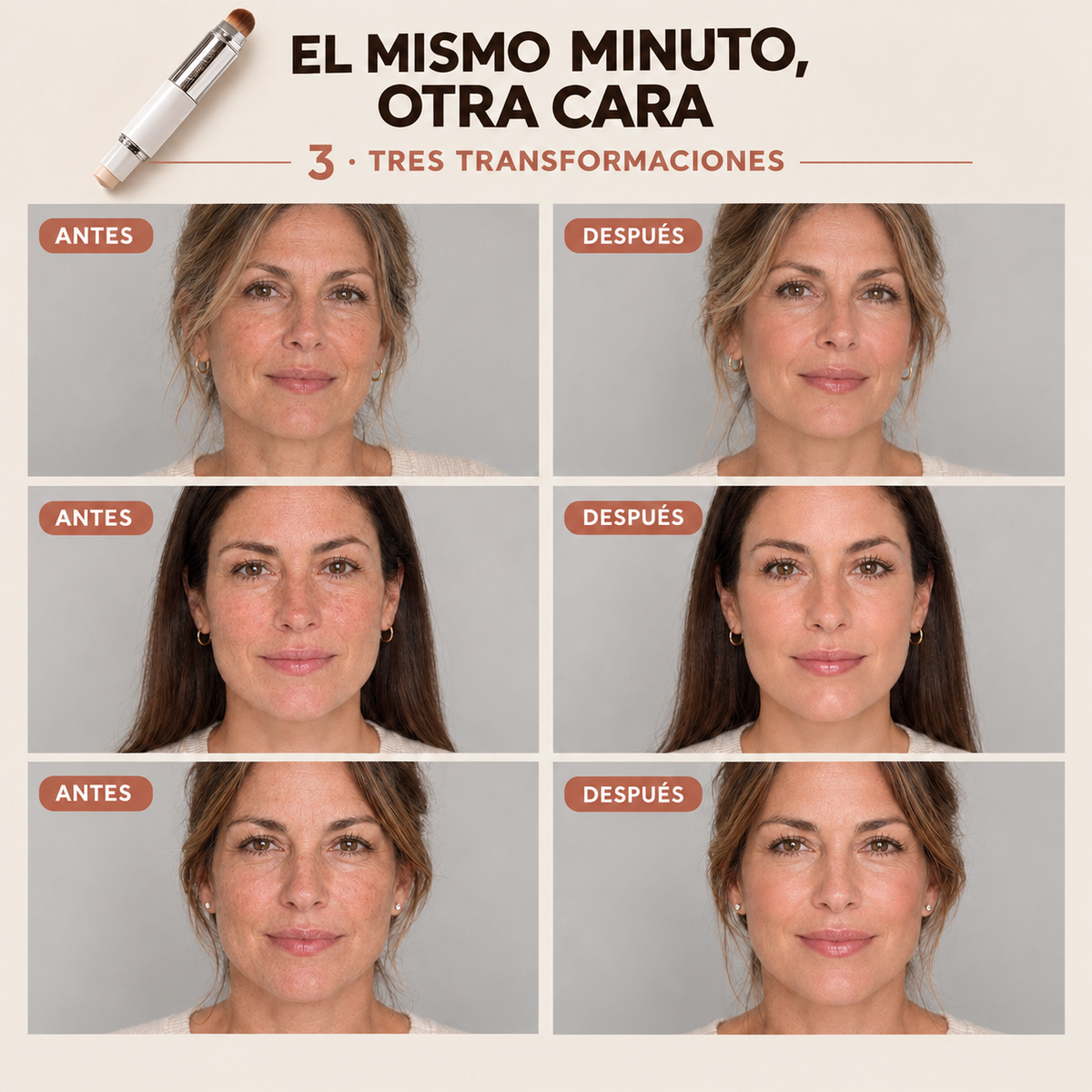Peluza - Base coreana de maquillaje en barra 2 en 1